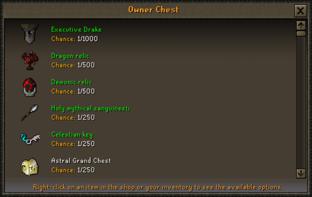 OWNER CHEST